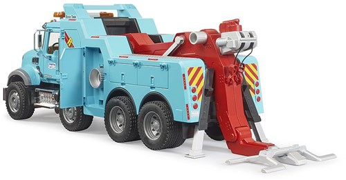 Bruder truck MACK Granite tow and recovery vehicle with light and sound toy car-2