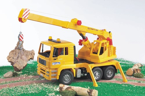 Bruder MAN crane truck - toy vehicle 42 cm scale 1:16-2