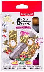Bruynzeel 6 Bruynz. poster paint stick metal.60159206
