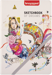 Bruynzeel sketchbook Creatives A5 140g 80 sheets notebook white