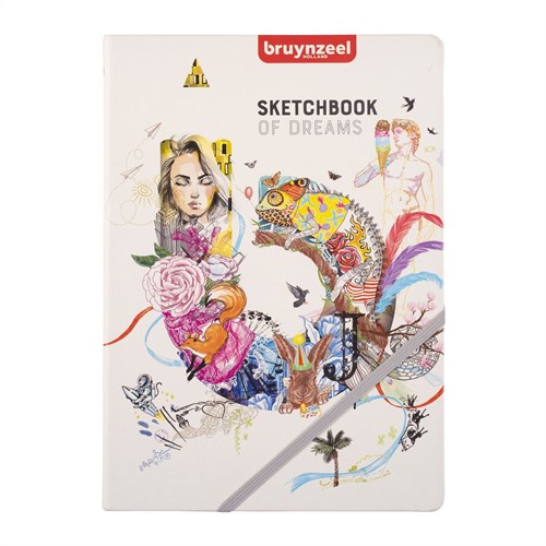 Bruynzeel sketchbook A4 creative notebook 140g 80 sheets white