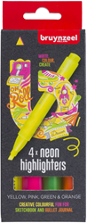 Bruynzeel Bruynzeel Markeerstiften Neon 4 stuks
