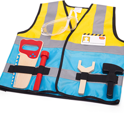 BigJigs builder dress up set with accessories for kids