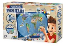 Buki magnetic world map educational toy - discover the world