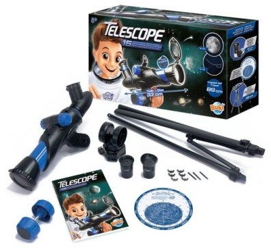 Buki telescope - children's telescope with 15 activities and star map