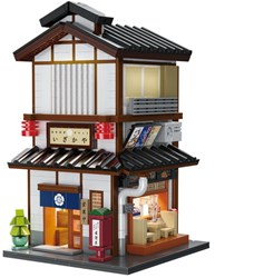 CaDA Japanese Yakitori Izakaya Restaurant Building Set with LED Lights 1195 pieces