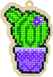 Wizardi Diamond Painting cactus charm - colorful creative toy