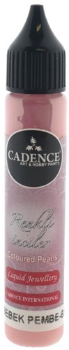 Cadence decorative pearl paint 3D liner 25 ml baby pink for hobby