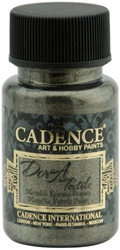 Cadence textile paint metallic anthracite 50 ml - glitter fabric paint