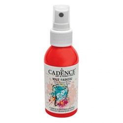 Cadence fabric paint spray 100 ml scarlet red textile dye
