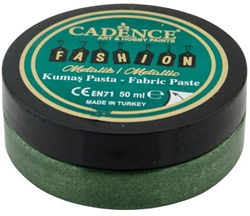 Cadence Cadence Fashion Textiel Metallic Relief Pasta 50 ml Groen