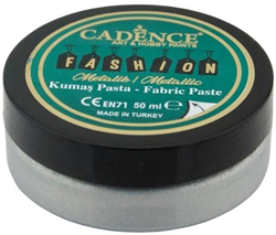 Cadence Cadence Fashion Textiel Metallic Relief Pasta 50 ml Zilver