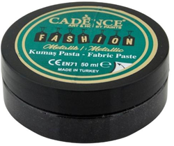 Cadence Cadence Fashion Textiel Metallic Relief Pasta 50 ml Zwart
