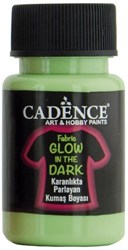 Cadence textile paint glow in the dark 50 ml green - safe fabric painting