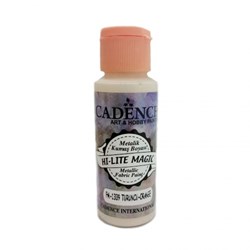Cadence fabric paint Hi Lite Magic Metallic orange 59 ml - textile craft