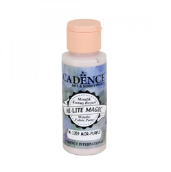 Cadence fabric paint Hi Lite Magic Metallic purple 59 ml - textile craft
