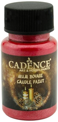 Cadence candle paint red 50 ml - creative paint for candle decoration