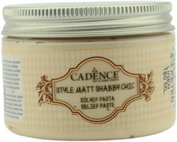 Cadence Cadence Style Mat Shabby Chic Relief Pasta 150 ml Linnen