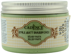Cadence Cadence Style Mat Shabby Chic Relief Pasta 150 ml Sage