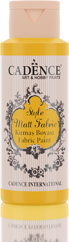 Cadence fabric paint matte yellow 59 ml - creative hobby paint
