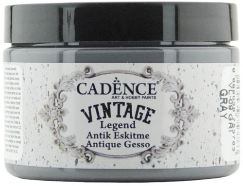 Cadence gesso paint Vintage Legend grey 150 ml for creative painting