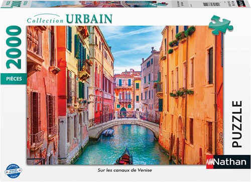 Nathan puzzle Canals of Venice - 2000 pieces jigsaw puzzle adults-2