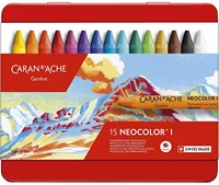 Caran d'Ache oil pastel set Neocolor I 15 colors for kids