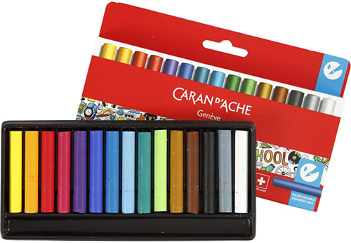 Caran d'Ache wax crayons junior set 15 pieces coloring creative kids