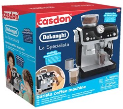 Casdon toy barista coffee machine - DeLonghi - realistic sounds