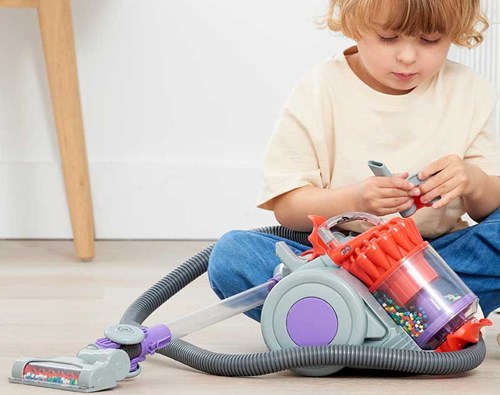 Casdon toy vacuum cleaner Dyson DC22 with realistic suction power-2