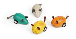 BigJigs toy pull car cat and mouse pull back set