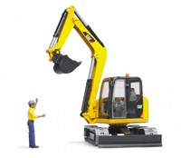 Bruder Cat excavator toy with play figure - construction site-2