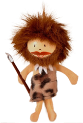 Fiesta Crafts finger puppet toy - Caveman - educational and creative