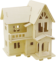 Creativ Company 3D wooden construction set house - DIY craft kit gift