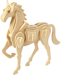 Creativ Company 3D wooden puzzle horse - educational toy
