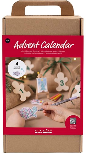 Creativ Company Advent calendar creative gifts drawing Christmas craft set