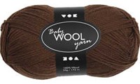 Creativ Company baby wool brown - 100% merino wool 50g super soft