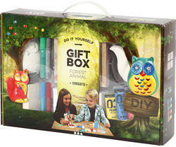 Creativ Company CC Gift Box Forest Animals Painting DIY Terracotta Set