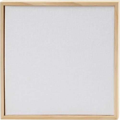 Creativ Company canvas panel painting with frame 15.8x15.8 cm white