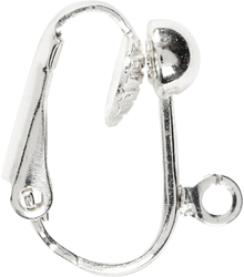 Creativ Company Clip-on earrings silver 16.5 mm 6 pcs kids jewelry