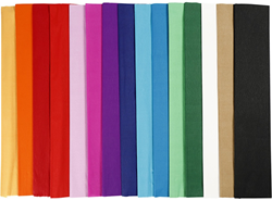 Creativ Company CC Crepepapier Set Multigekleurd 50x250 cm 15 stuks