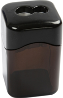 Creativ Company pencil sharpener black double sharpener with collector
