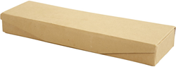 Creativ Company paper mache pencil case brown 21x6x2.5 cm magnetic