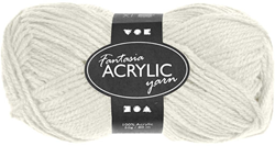 Creativ Company acrylic yarn cream 50g 80m - soft textile yarn