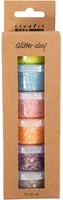 Creativ Company CC Glitter Clay 6x20 ml Pastelkleuren