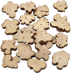 Creativ Company wooden decoration mix discs 15-40 mm 230 g