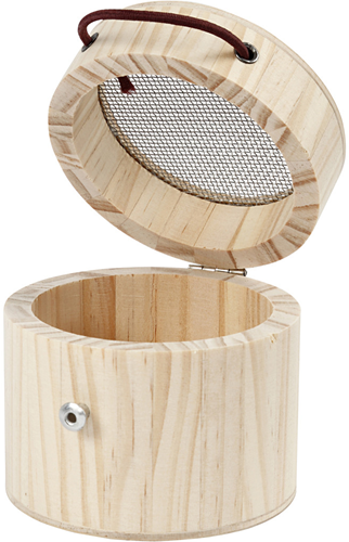 Creativ Company wooden insect cage - round insect box 8x7.5 cm