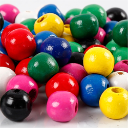 Creativ Company CC Houten Kralen 12 mm Multimix 40 stuks