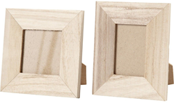 Creativ Company wooden photo frame set - 2 pieces with stand