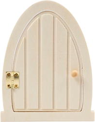 Creativ Company wooden miniature door with hinges 13x10cm craft decor